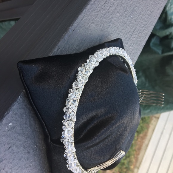 Bridal headpiece Swarovski Crystal Wedding - Picture 7 of 8